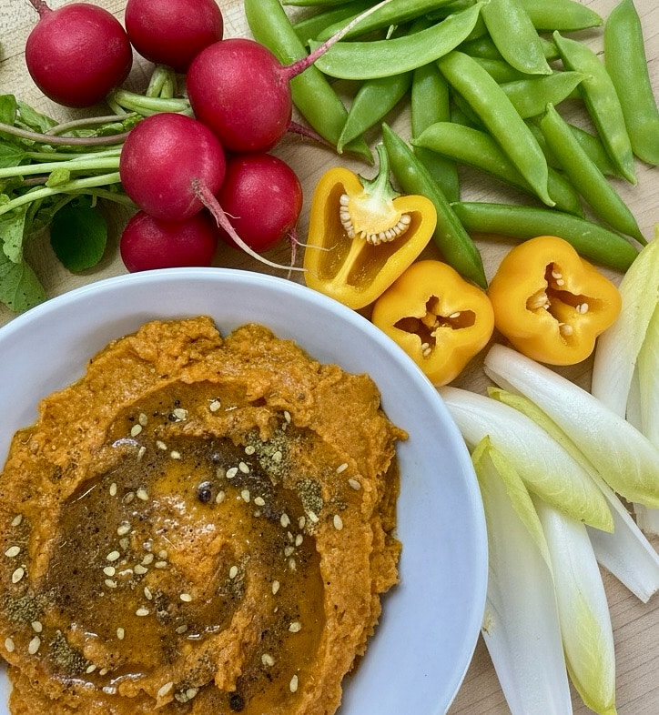 Roasted Carrot, Garlic & Tahini Dip