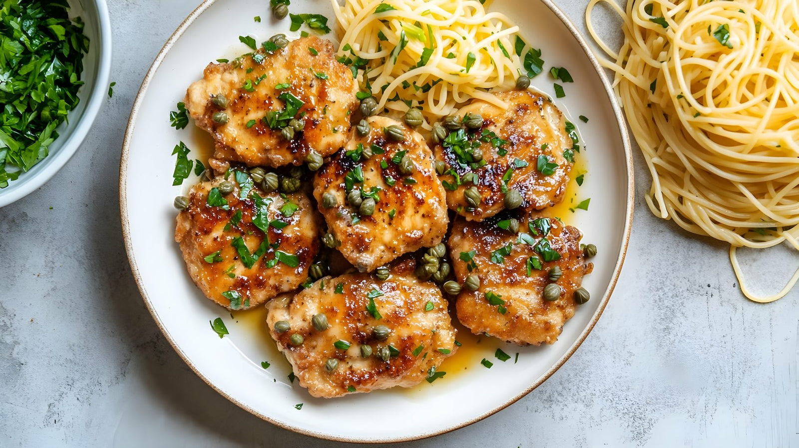 Chicken Piccata Ricotta Meatballs