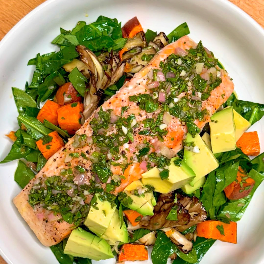 Chimichurri Salmon Bowl