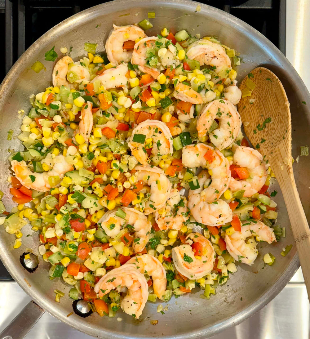 Shrimp & Summer Vegetable Sauté