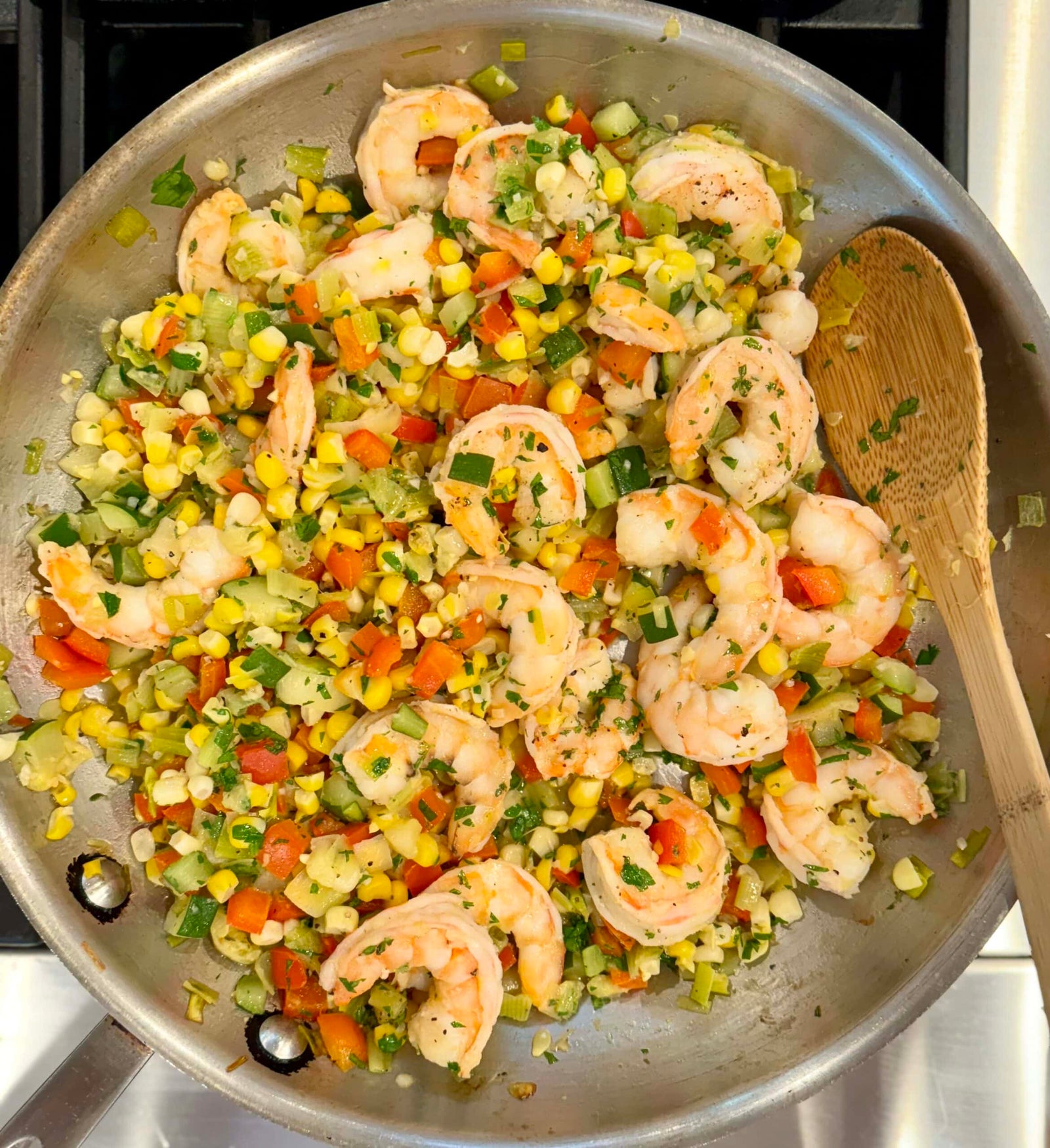 Shrimp & Summer Vegetable Sauté