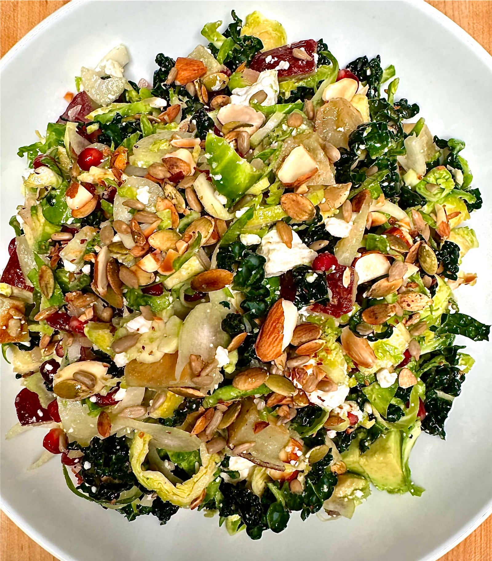 Winter Superfood Chopped Salad with Apple Cider Vinaigrette