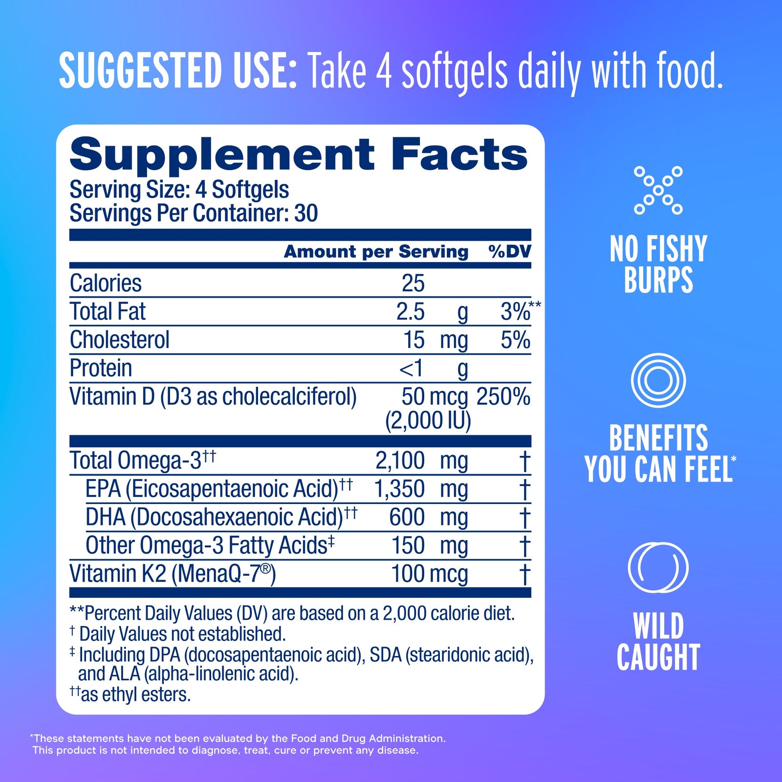 Omega-3 2100 with Vitamin K2 & D3 Minis