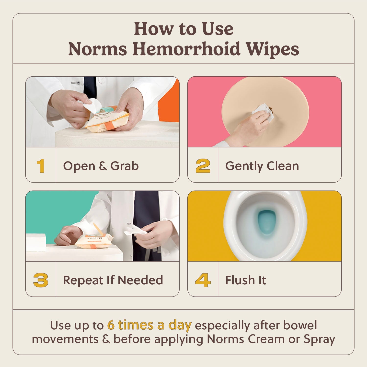 Big Sheets Hemorrhoid Wipes - 48ct (Pack of 3)