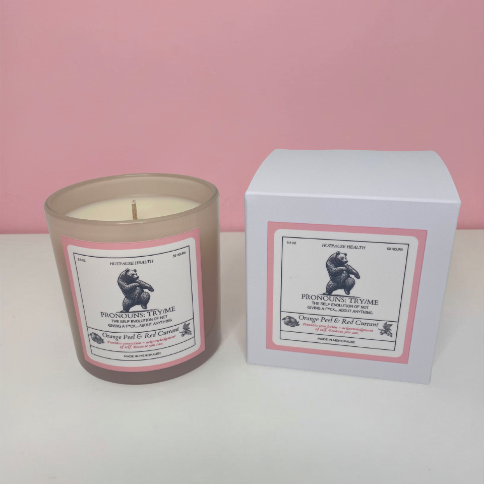 Pronouns: Try/Me Candle