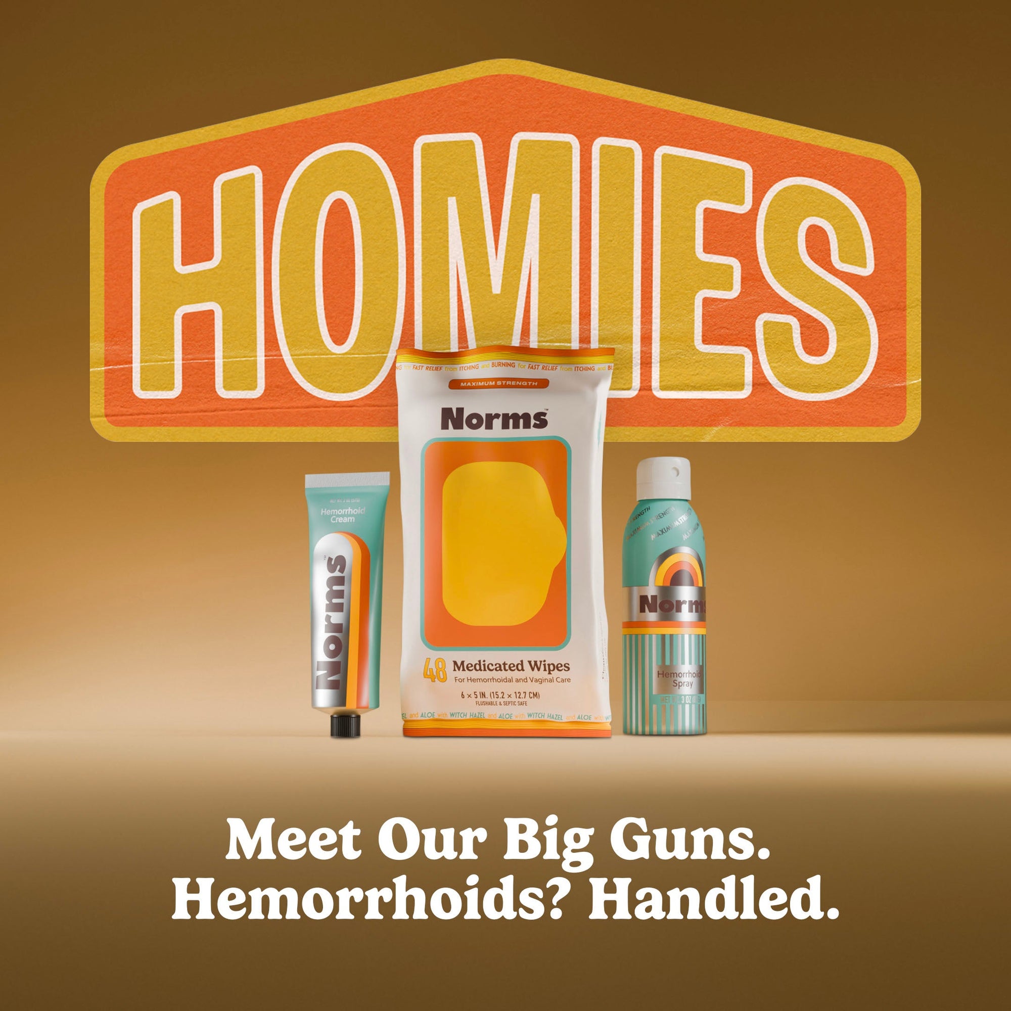 Norms Full Hemorrhoid Treatment Kit (Cream, Wipes & Spray Bundle)