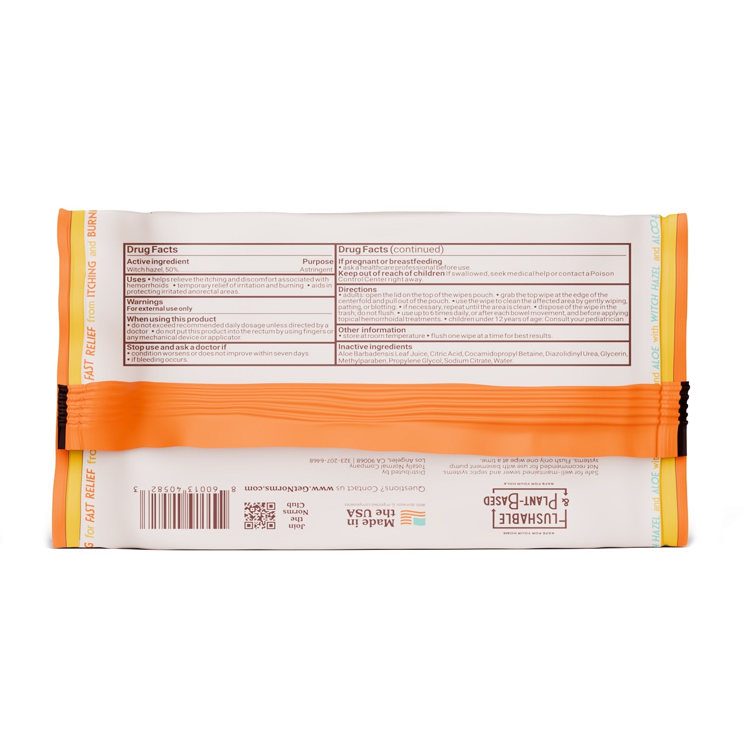 Big Sheets Hemorrhoid Wipes - 48ct (Pack of 3)