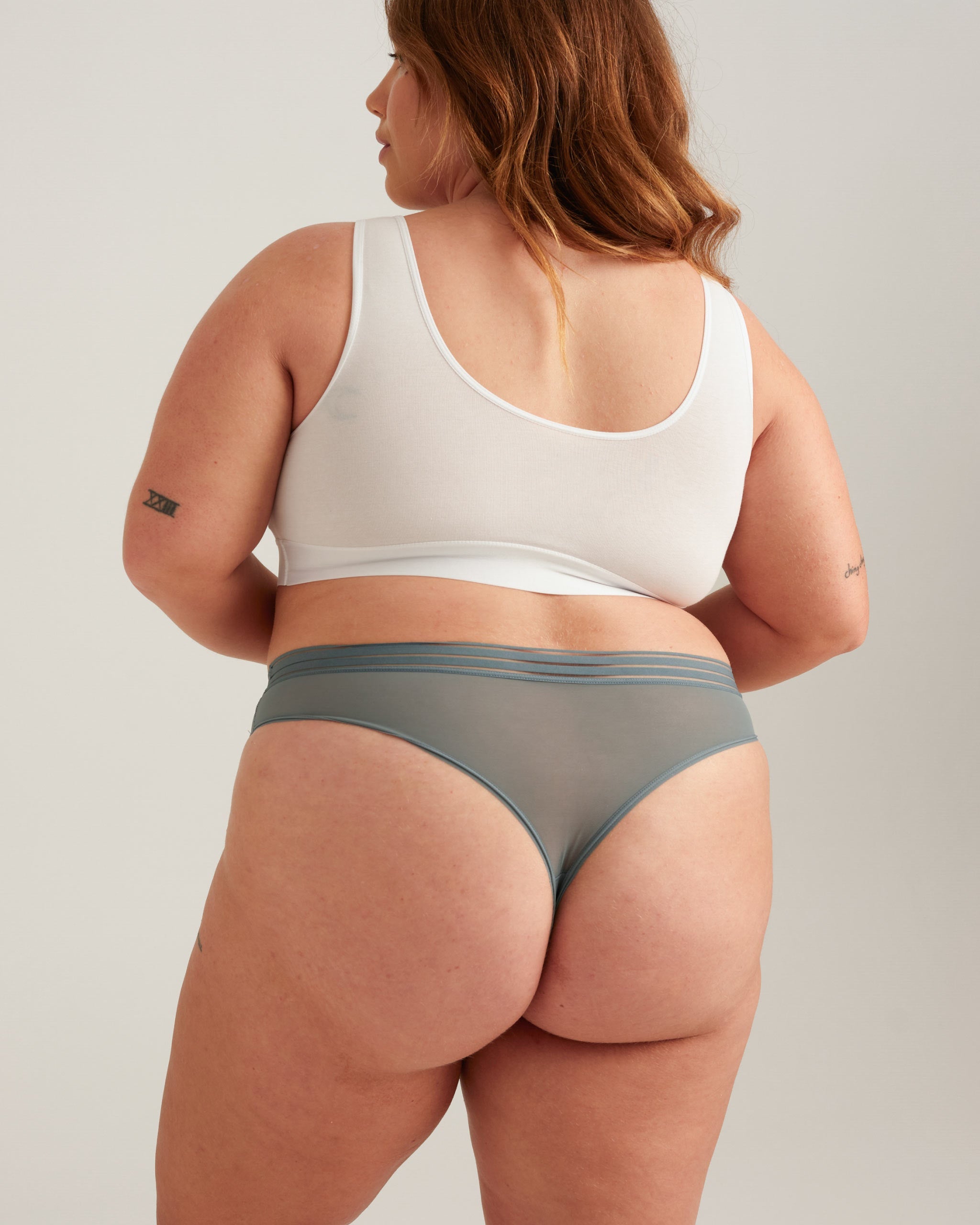 Leakproof Mesh Thong