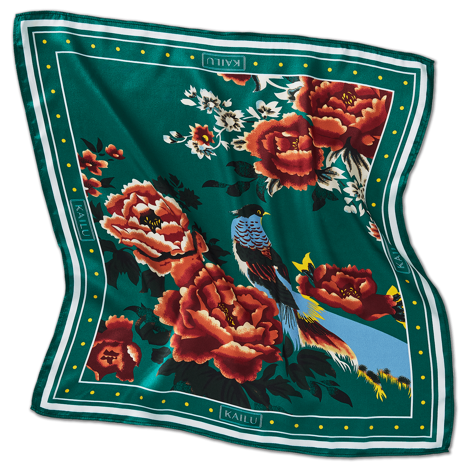 Imperial Bloom Silk Scarf