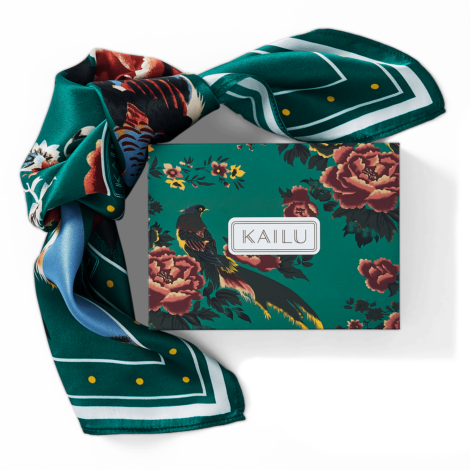 Imperial Bloom Silk Scarf