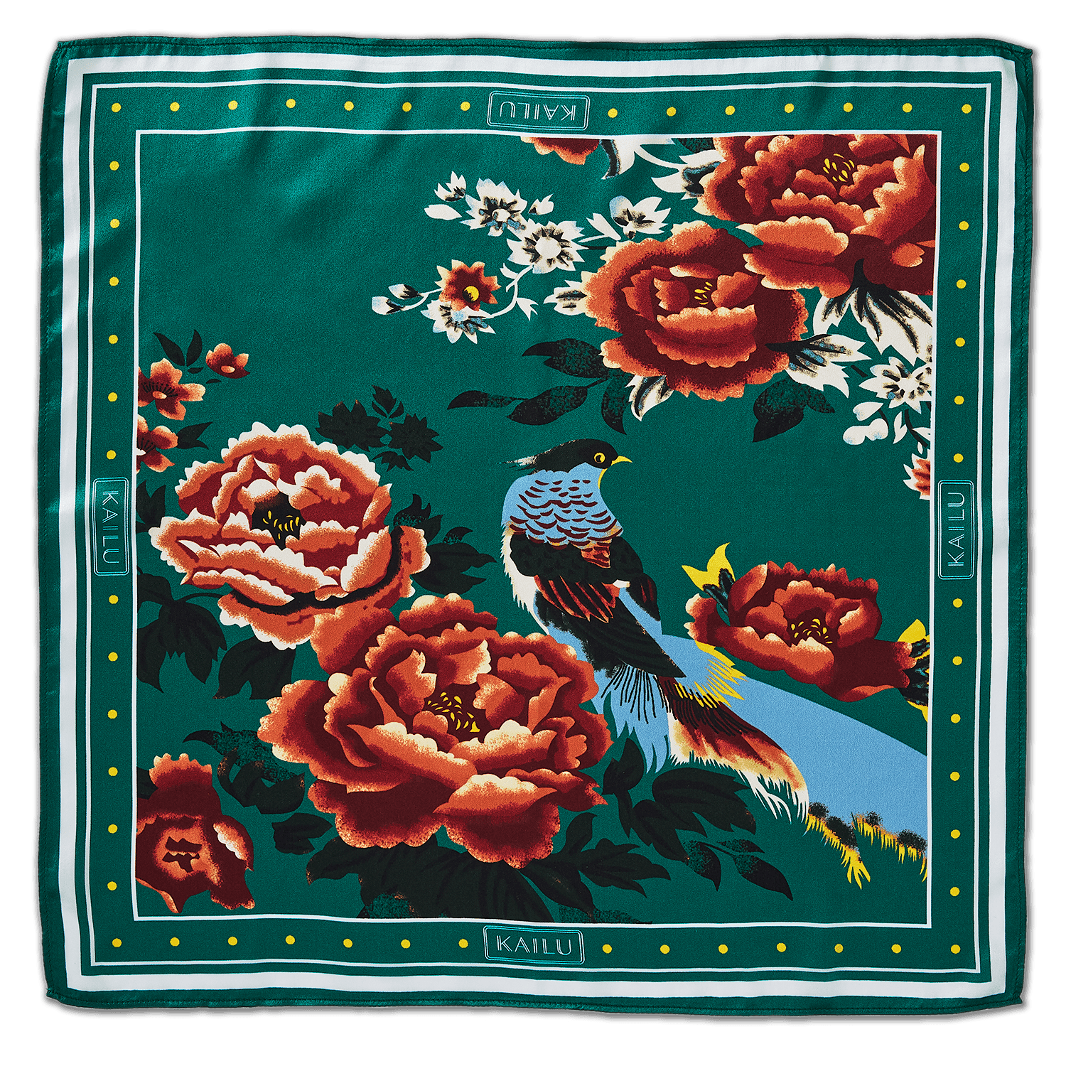 Imperial Bloom Silk Scarf