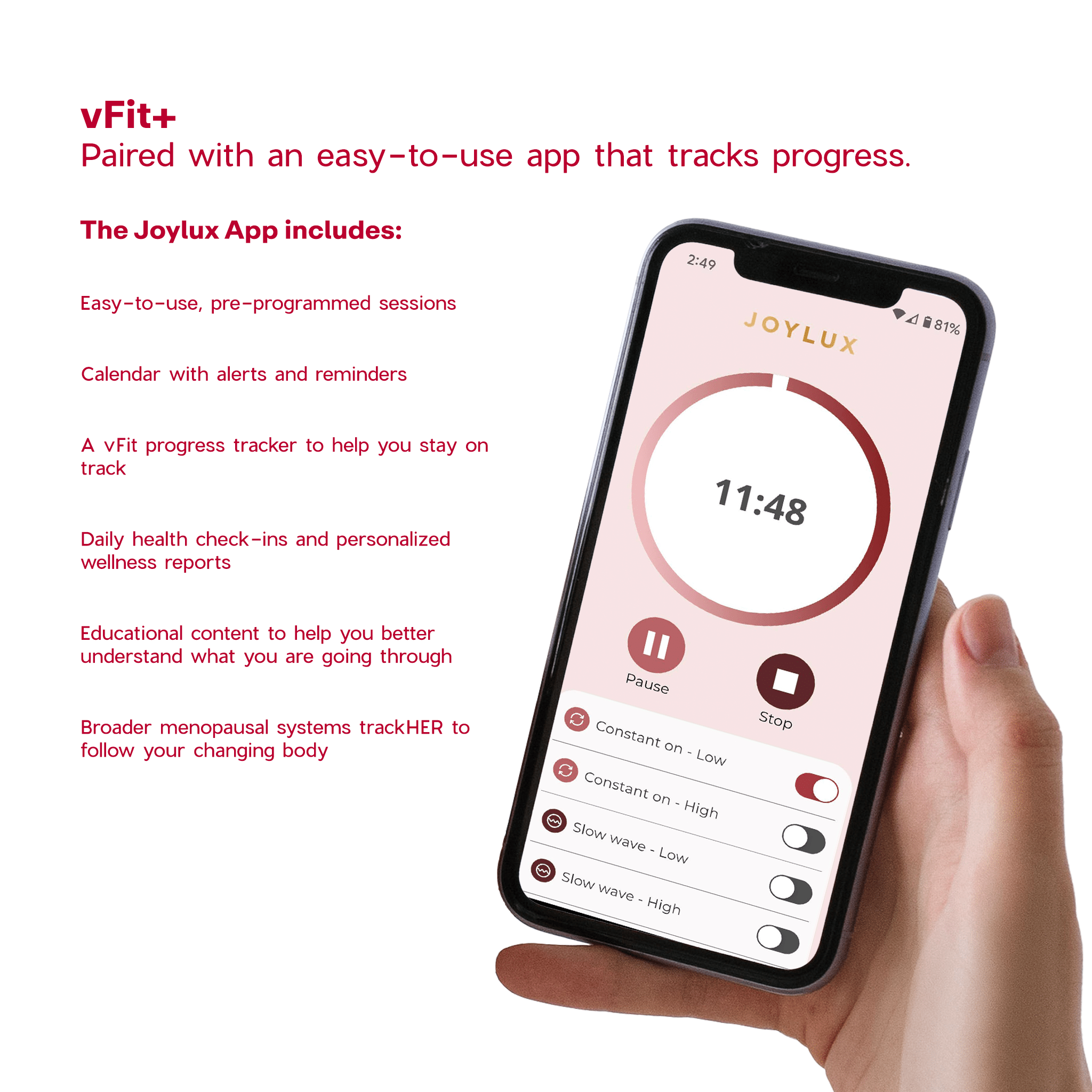 Respin x Joylux vFit® PLUS Red Light Intimate Wellness Device
