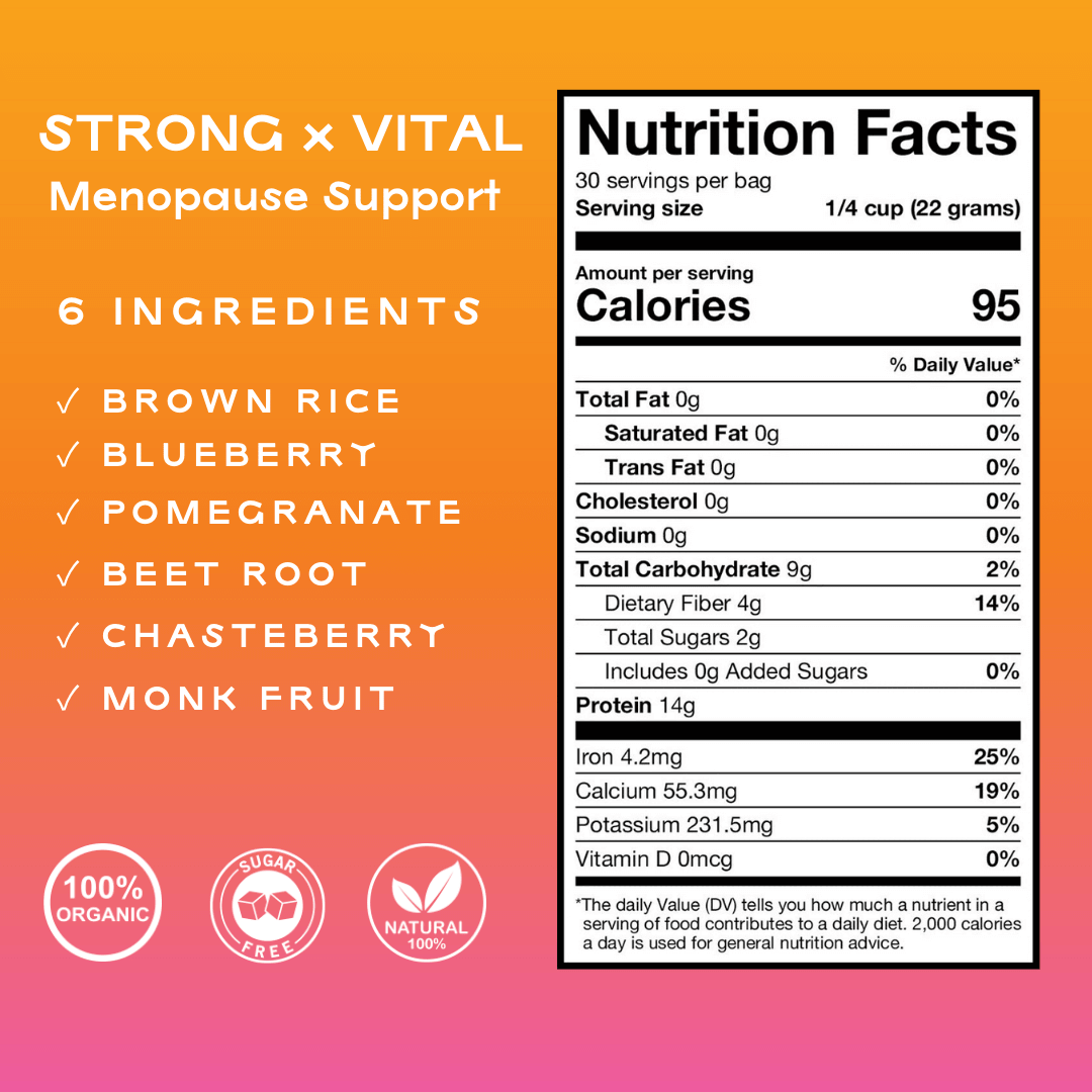 Strong + Vital | Menopause Support Protein Powder | Berry Pomegranate