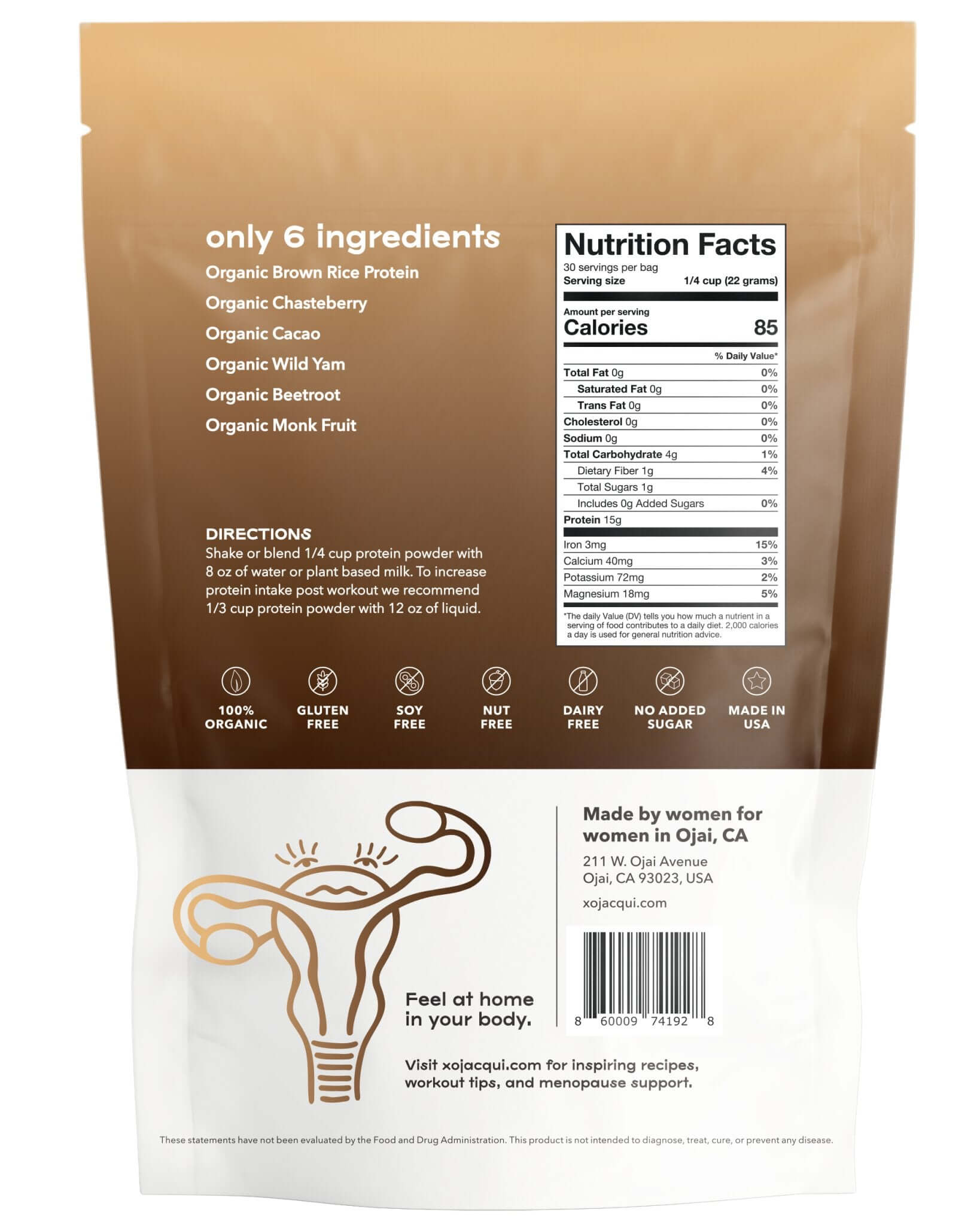 Strong + Vital | Menopause Support Protein Powder | Cacao Wild Yam