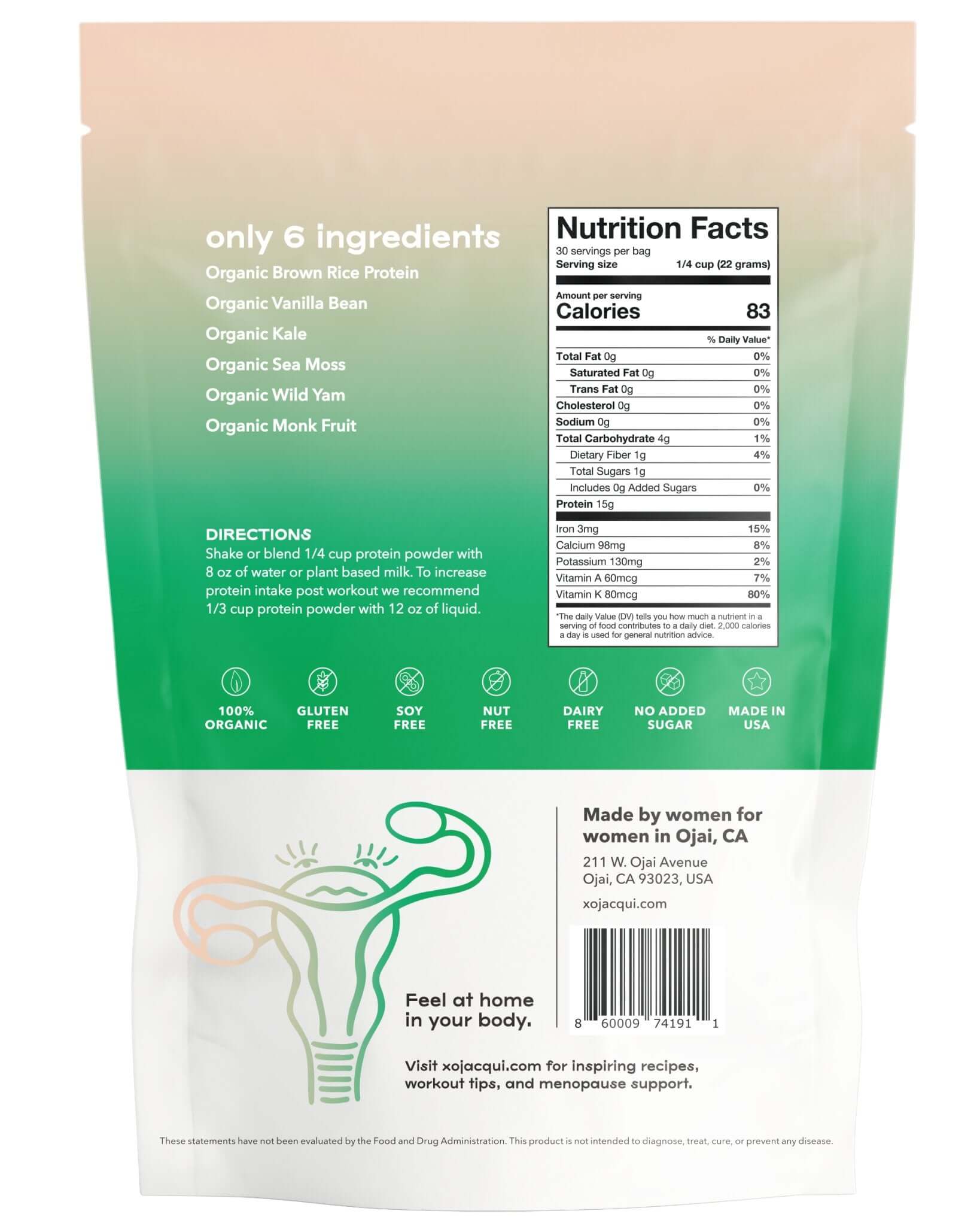 Strong + Vital | Menopause Support Protein Powder | Vanilla Greens