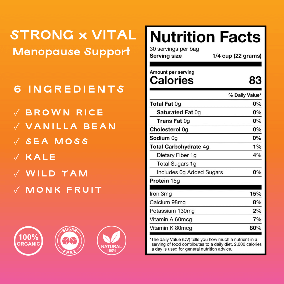 Strong + Vital | Menopause Support Protein Powder | Vanilla Greens